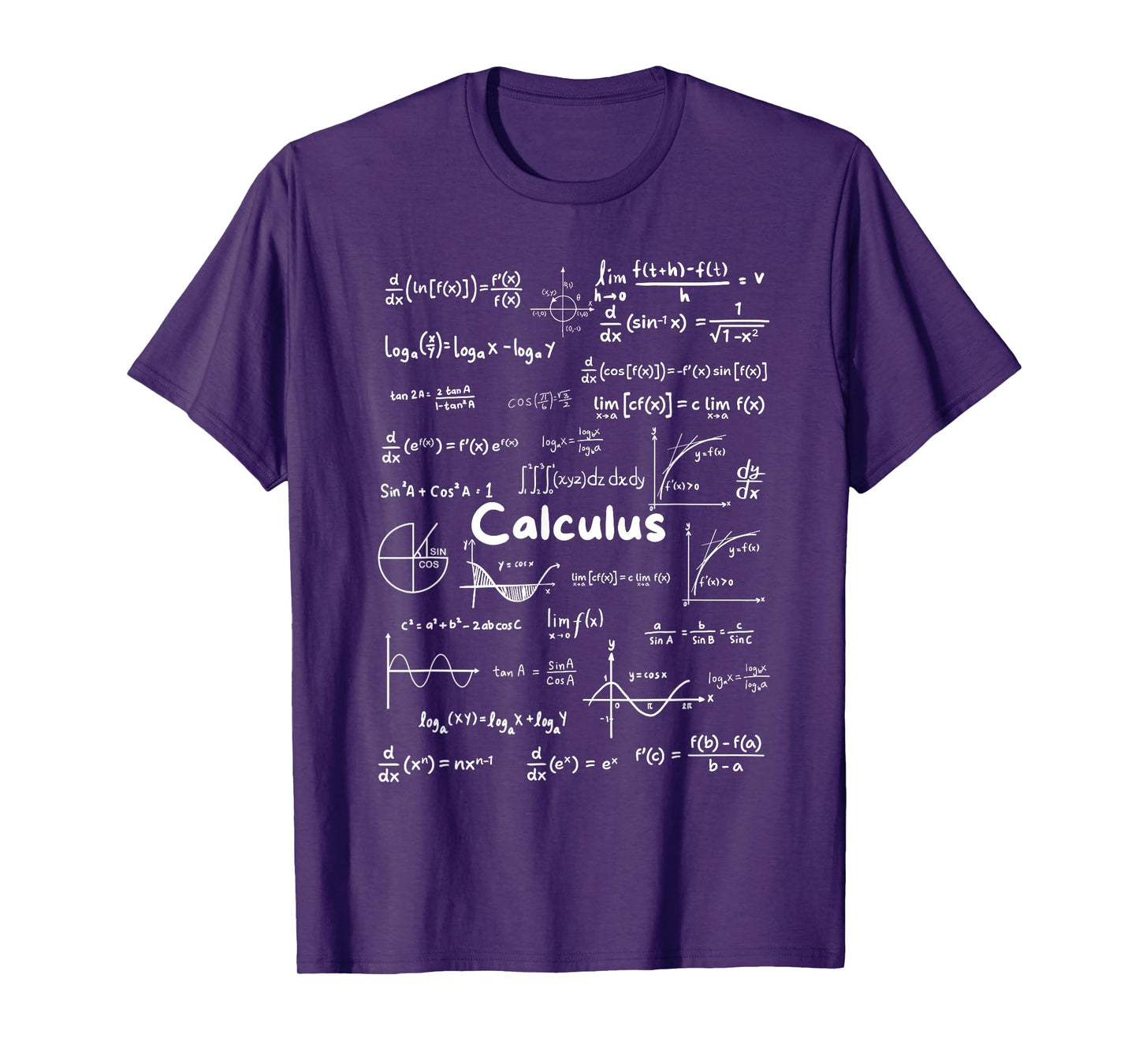 Mastering Essential Calculus Formulas Math Genius Teacher T-Shirt