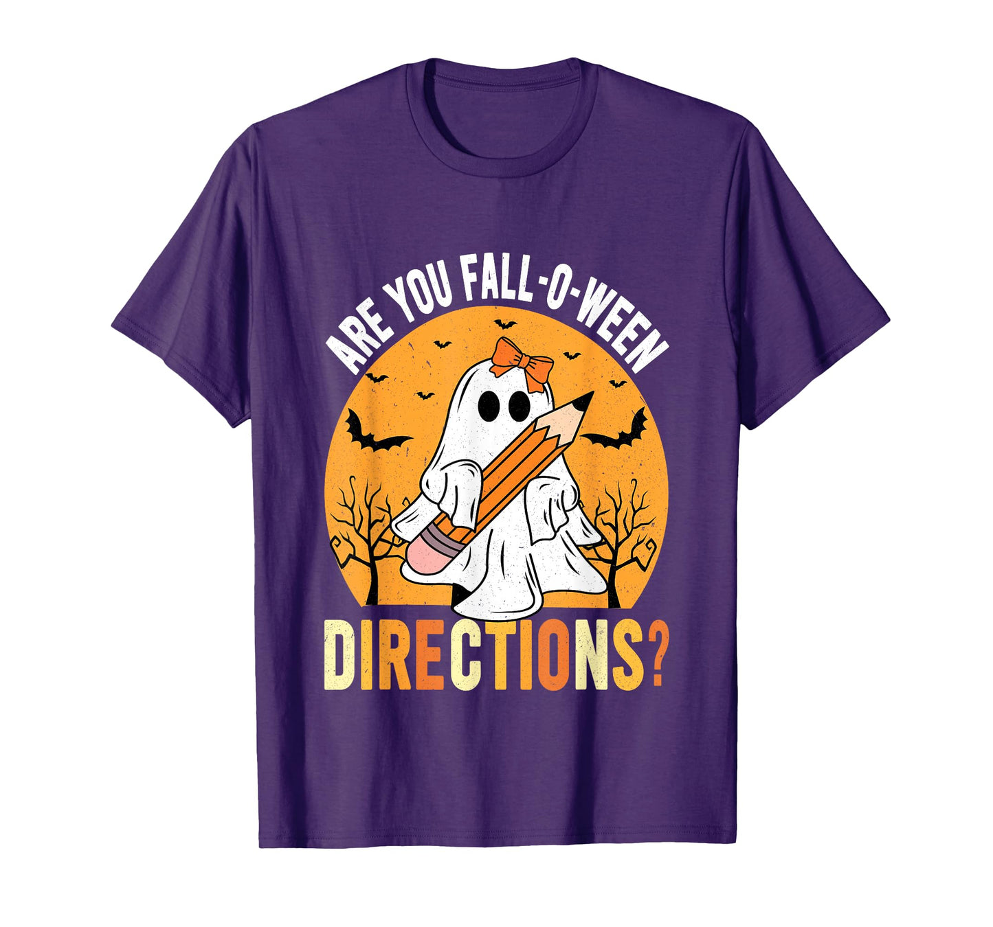 are You Fall-o-ween Direction Funny Sarcastic Quote Novelty T-Shirt
