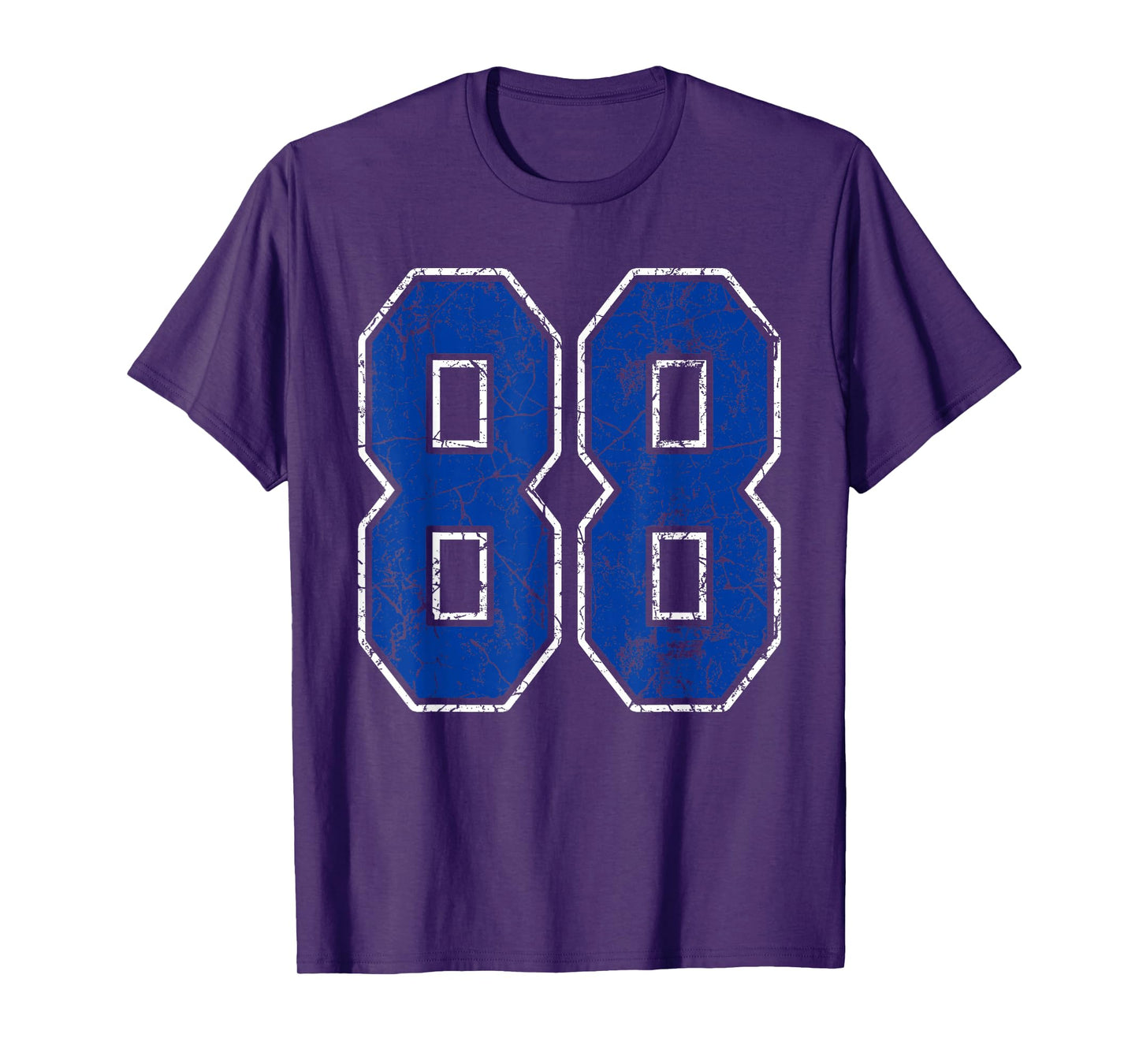 Royal Blue and White Number 88 Jersey Player Uniform #88 Fan T-Shirt