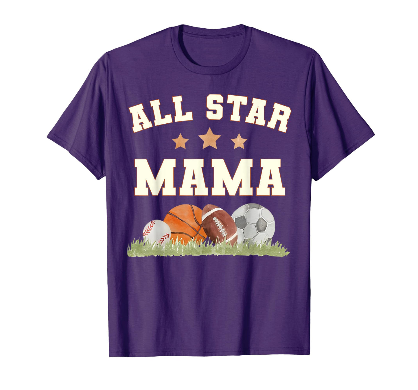 Mama of The Birthday Boy Basketball Football Soccer Sport T-Shirt