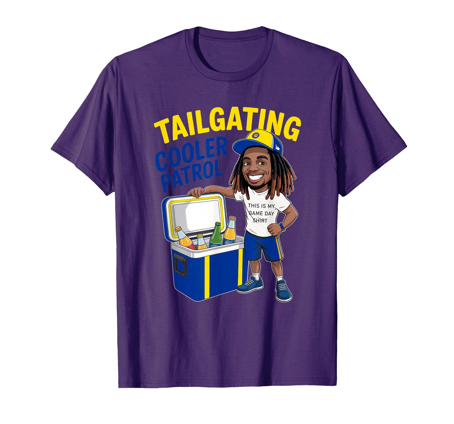 Tailgaiting Los Angeles African American Men Game Day Fan T-Shirt
