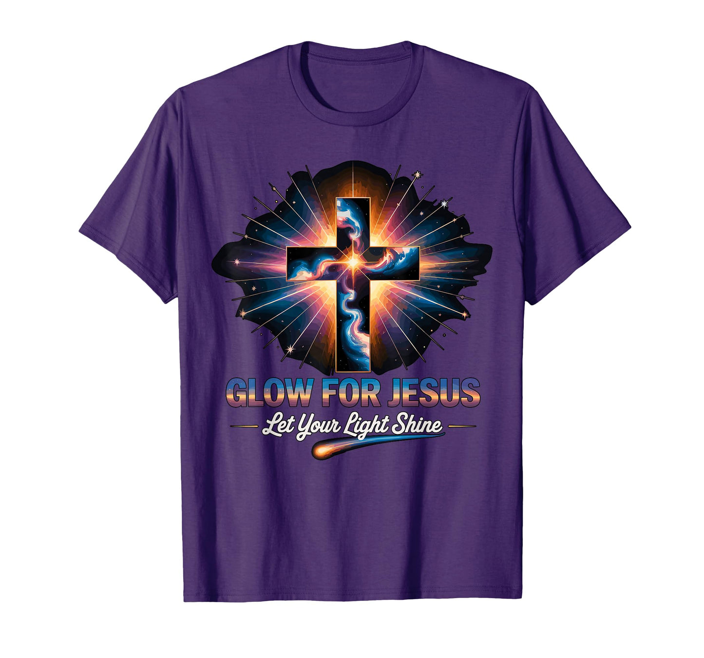 Glow for Jesus Cross T-Shirt
