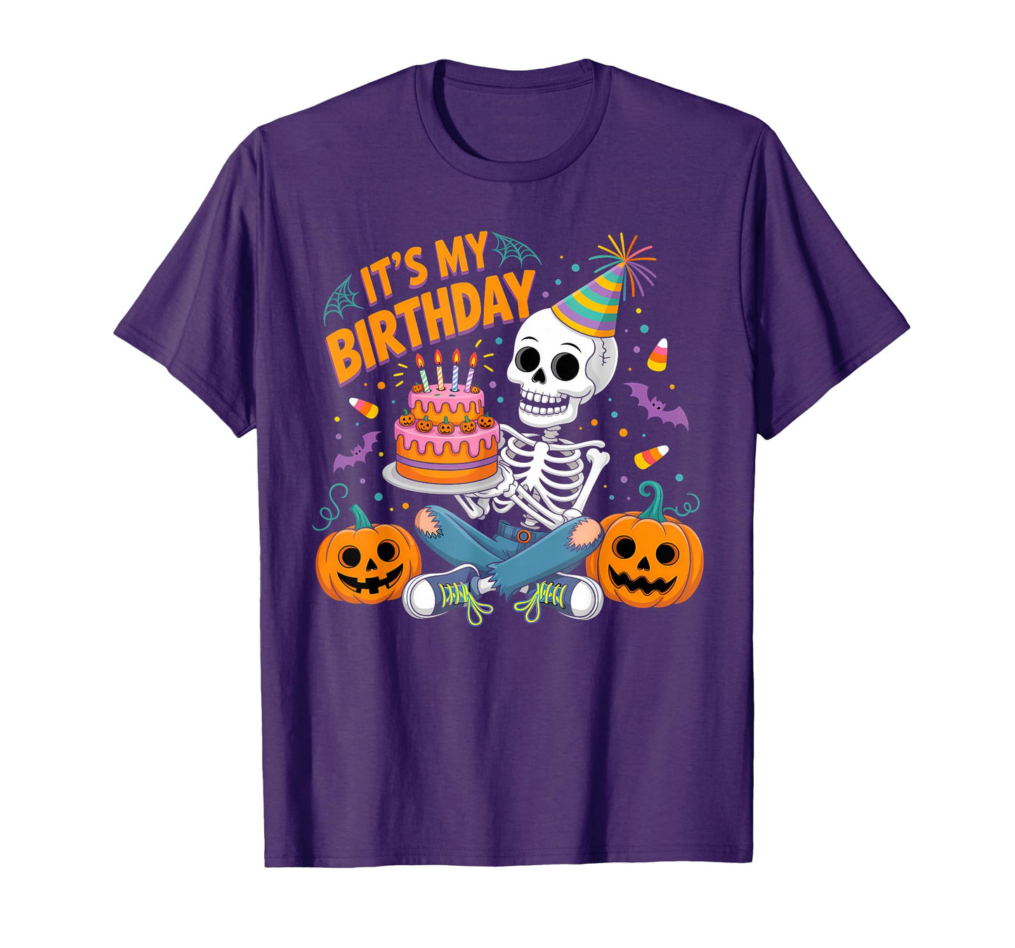 It's My Birthday Party Skeleton T-Shirt