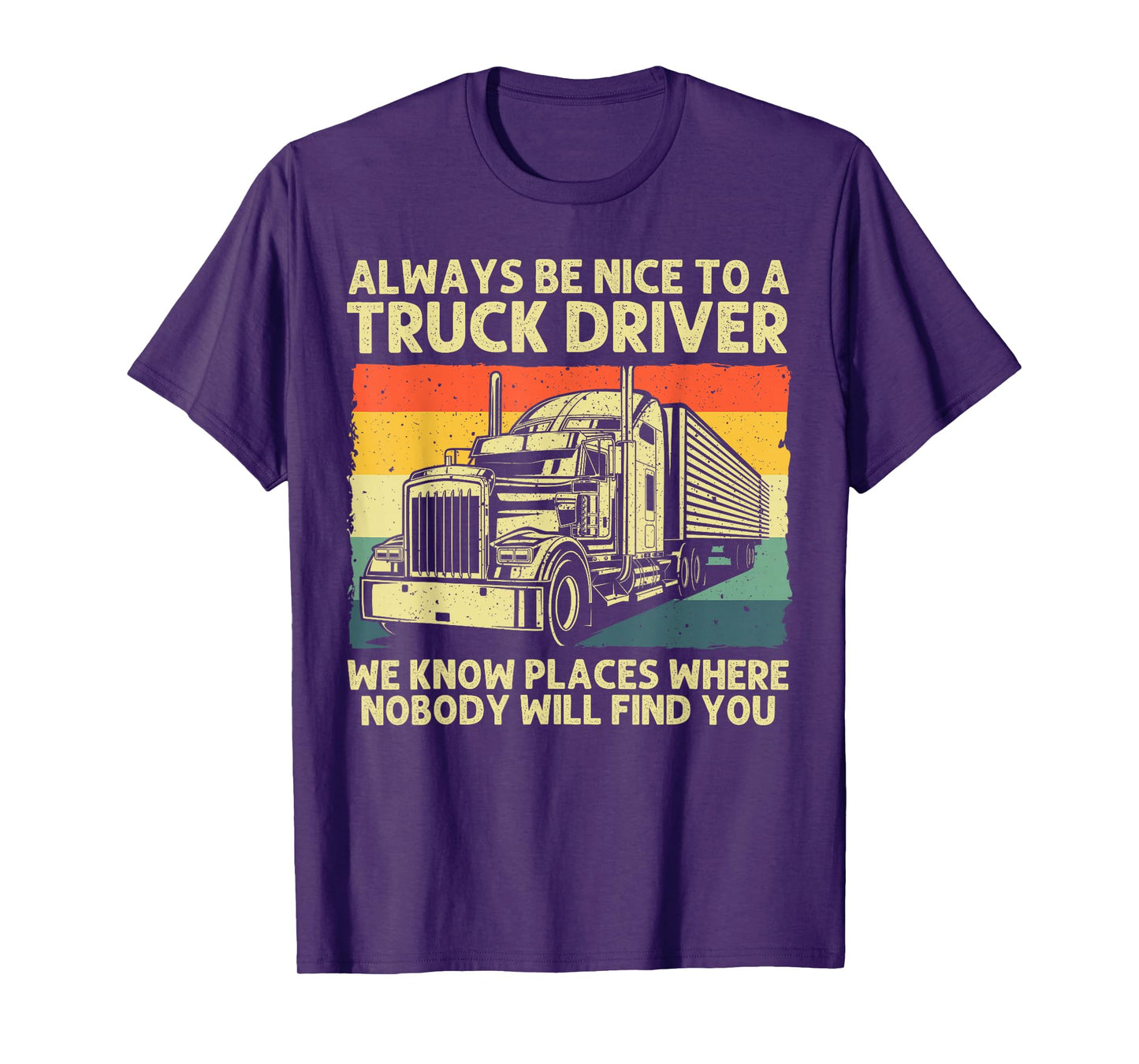 Best Truck Driver Art for Men Dad Women Trucking CDL Trucker T-Shirt