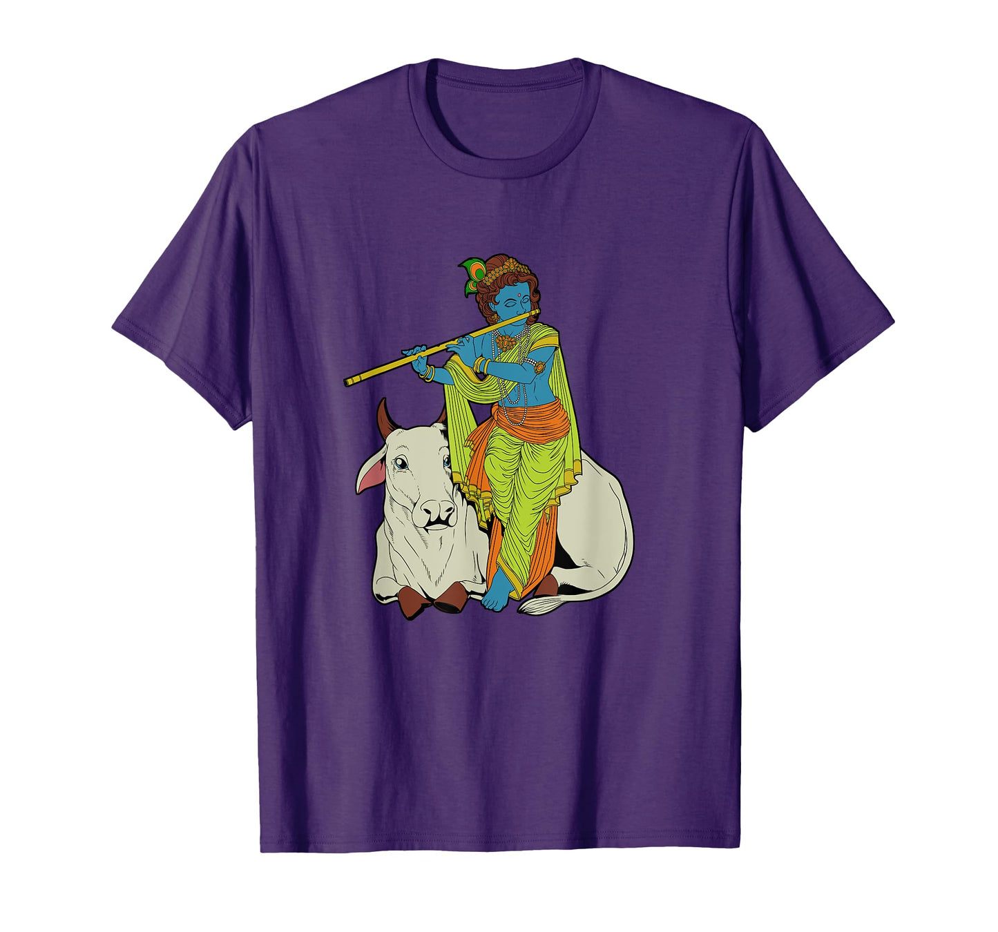 Hindu god - the blue flute player Krishna T-Shirt