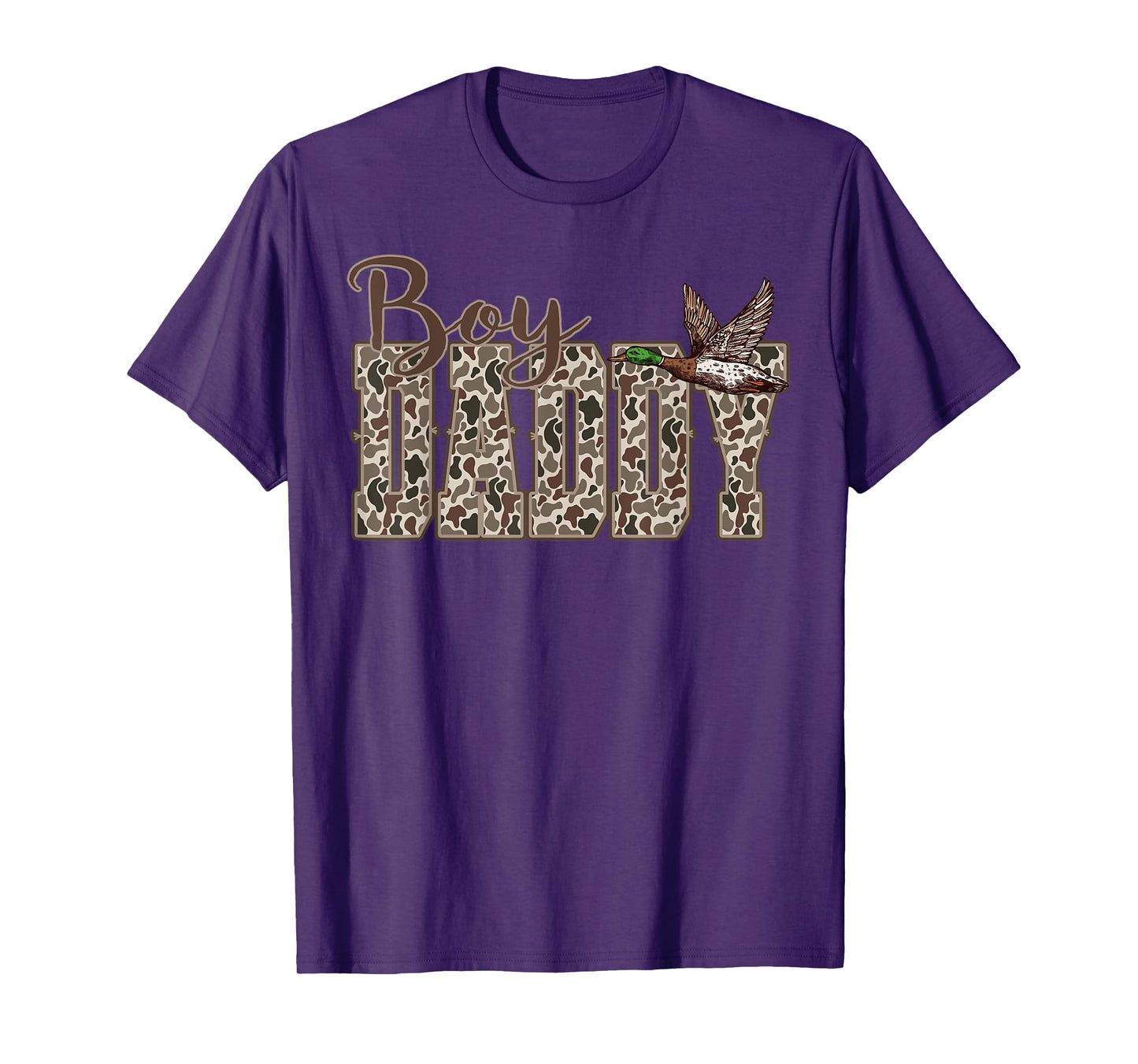 Hunting Boy Daddy Duck Camouflage Camo Preppy Camo Dad T-Shirt