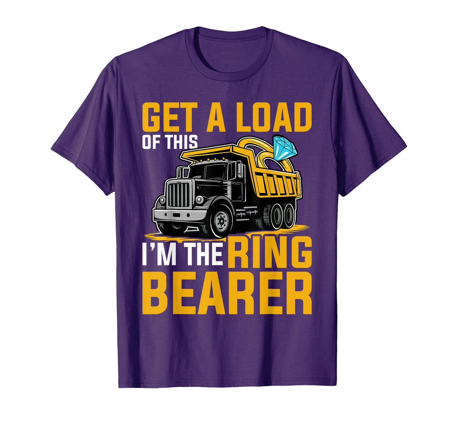 Ring Bearer Funny Wedding Truck Boys T-Shirt