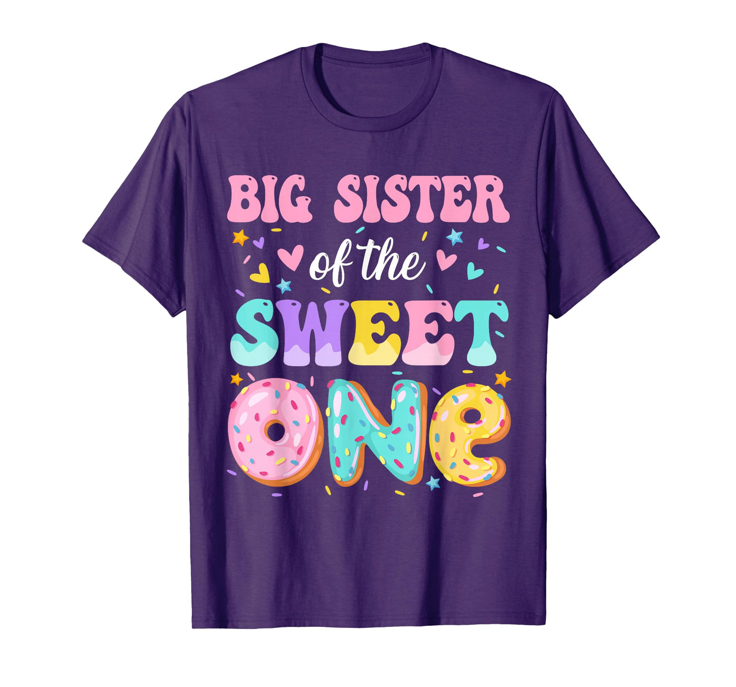 Big Sister Of The Sweet One 1st Birthday Donut Bday Party T-Shirt