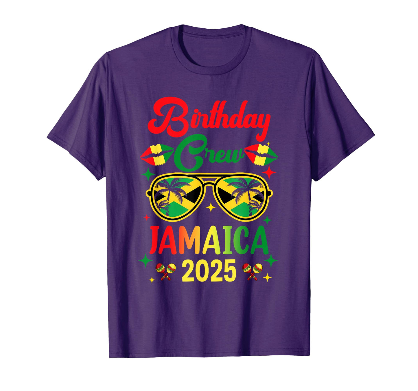 Birthday Crew 30Th 20Th Jamaica Vacation Party 2025 T-Shirt