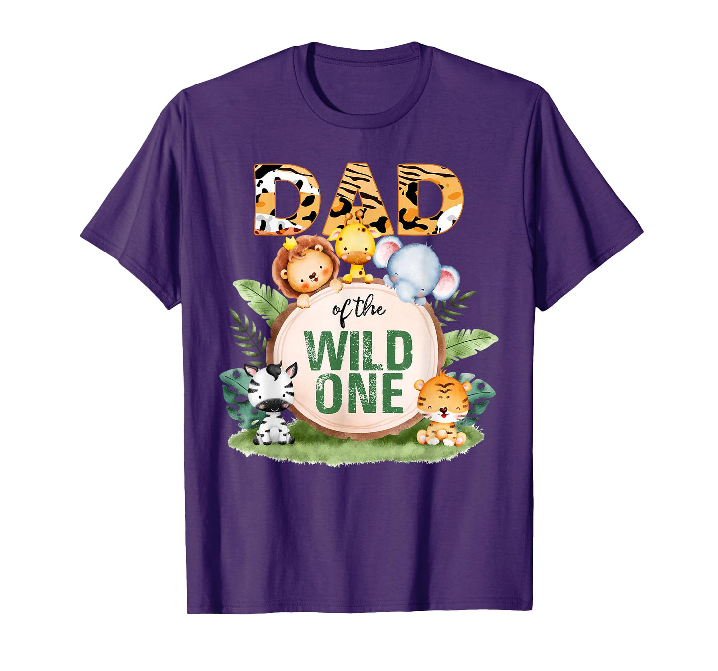 Dad Of The Wild One 1st Birthday Safari Family Matching T-Shirt