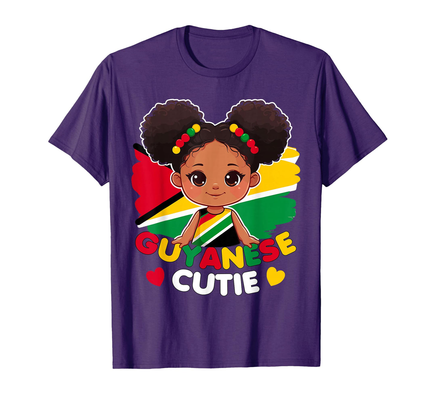 Guyanese Cute Guyana Flag Princess, Toddler, Kids, Girls T-Shirt