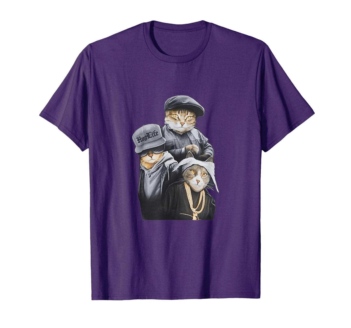 Funny Cat Trio Gangster Thug Cat T-Shirt
