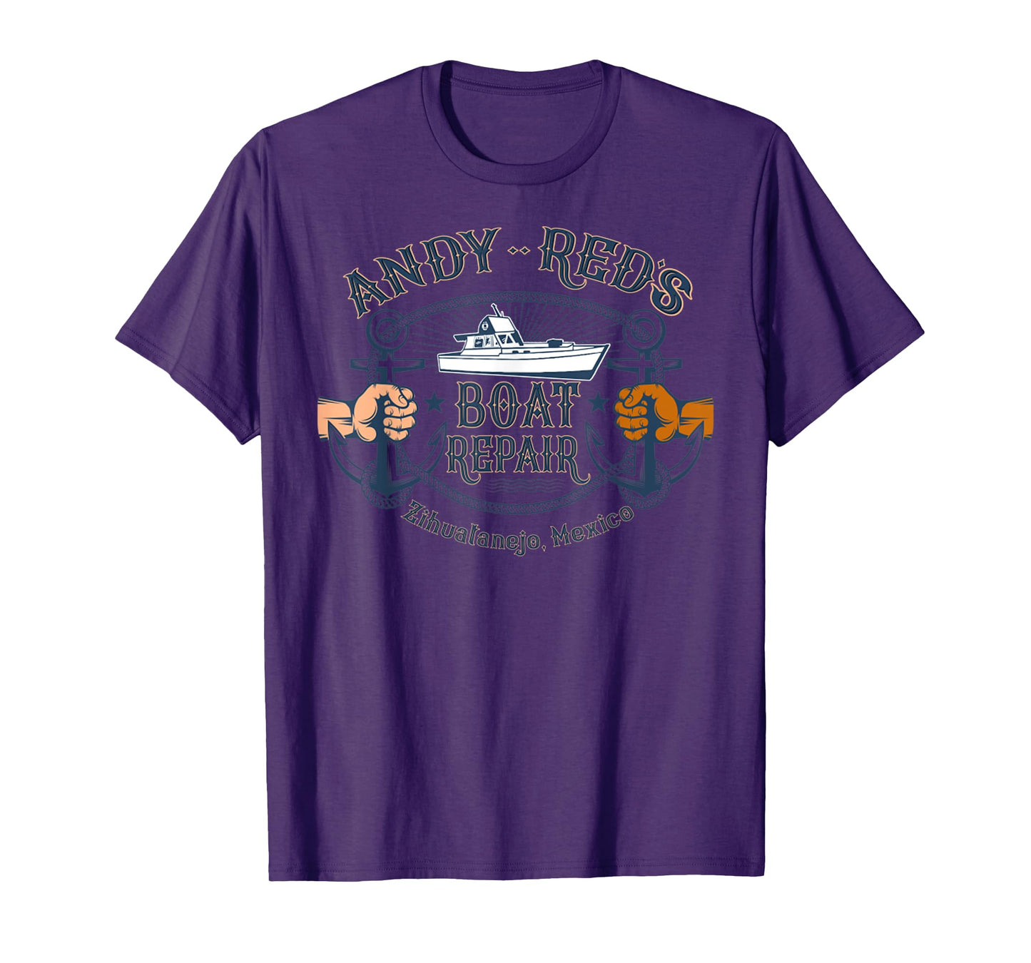Andy & Red's Boat Repair Fishing Charters Boating Ocean T-Shirt