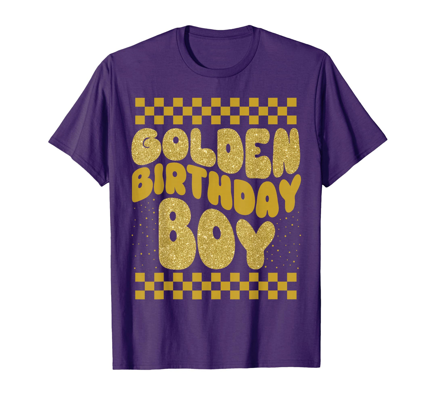 Golden Birthday Boys Bday Toddlers Birthday Party Decoration T-Shirt