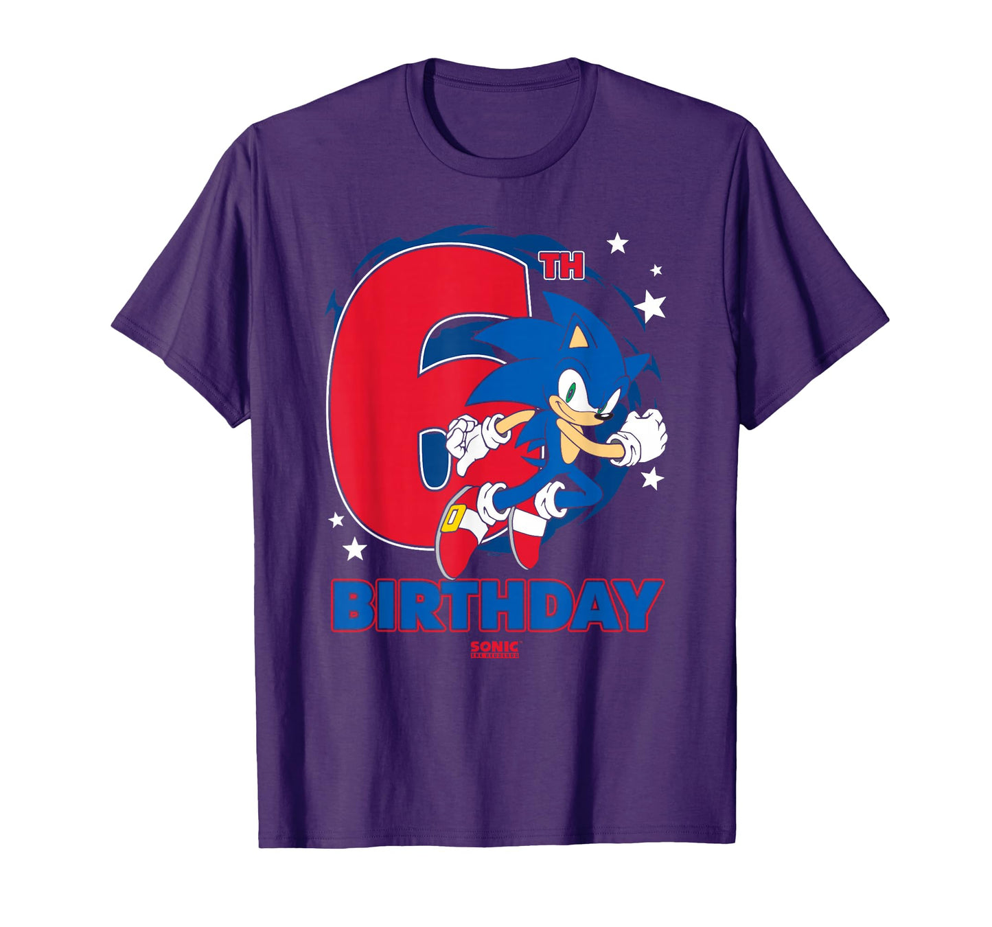 Sonic The Hedgehog Epic Sonic 6th Birthday Big Chest Logo T-Shirt