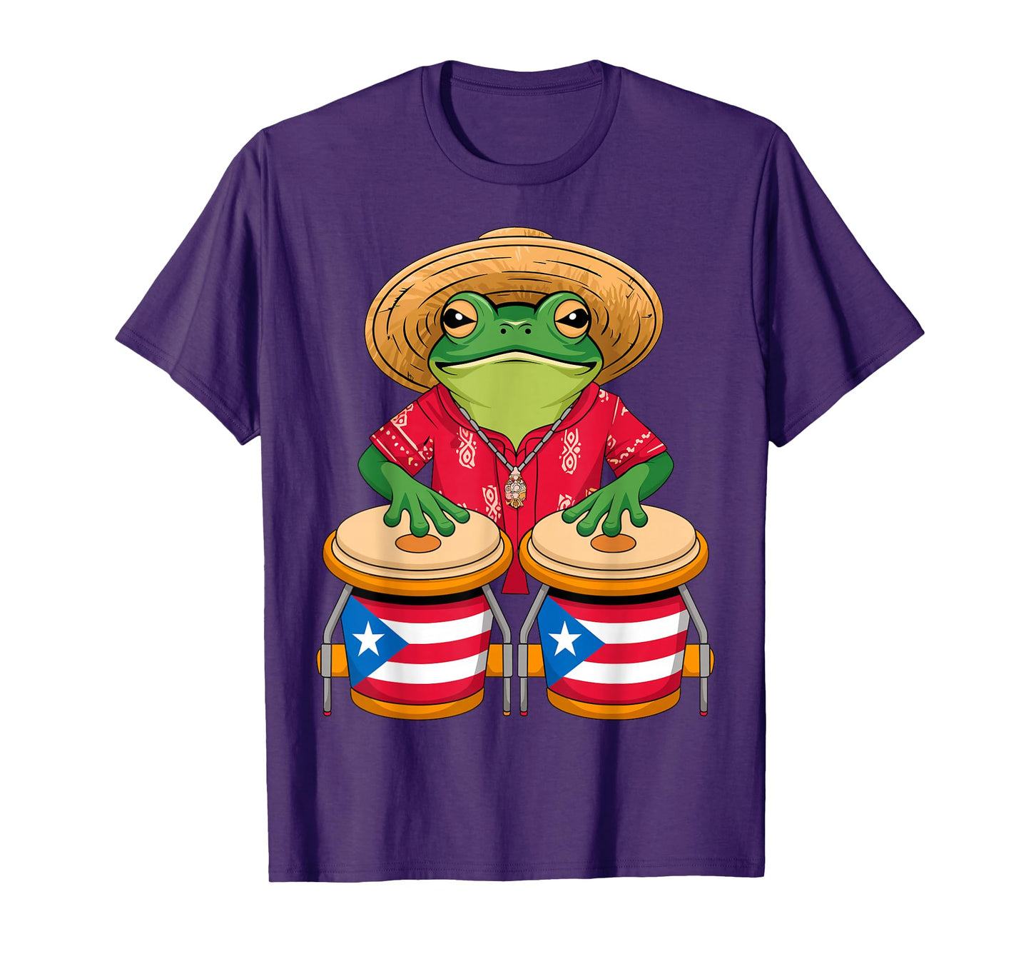 Magical and Funny Puerto Rican Gifts Frog Coqui Taino Boricua Puerto Rico Flag T-Shirt - Unisex-Adult, Small, Black, Short Sleeve, Cotton Blend, Crew Neck, Classic Fit, Imported