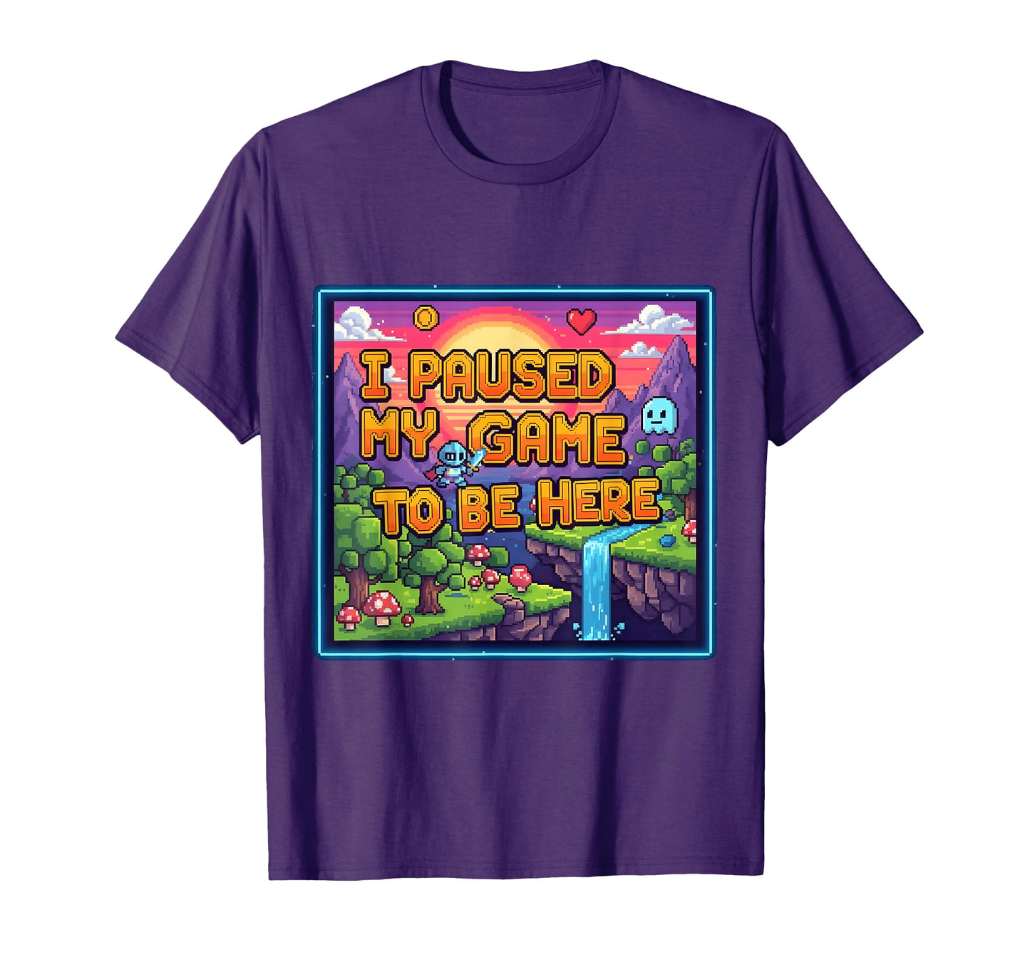 I Paused My Game to Be Here Retro Gamer Quote T-Shirt