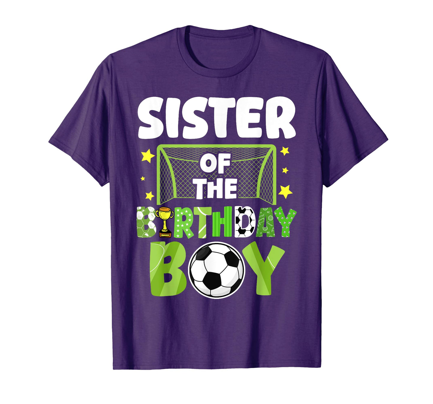 Soccer Sister Birthday Boy Party Soccer Family Matching T-Shirt