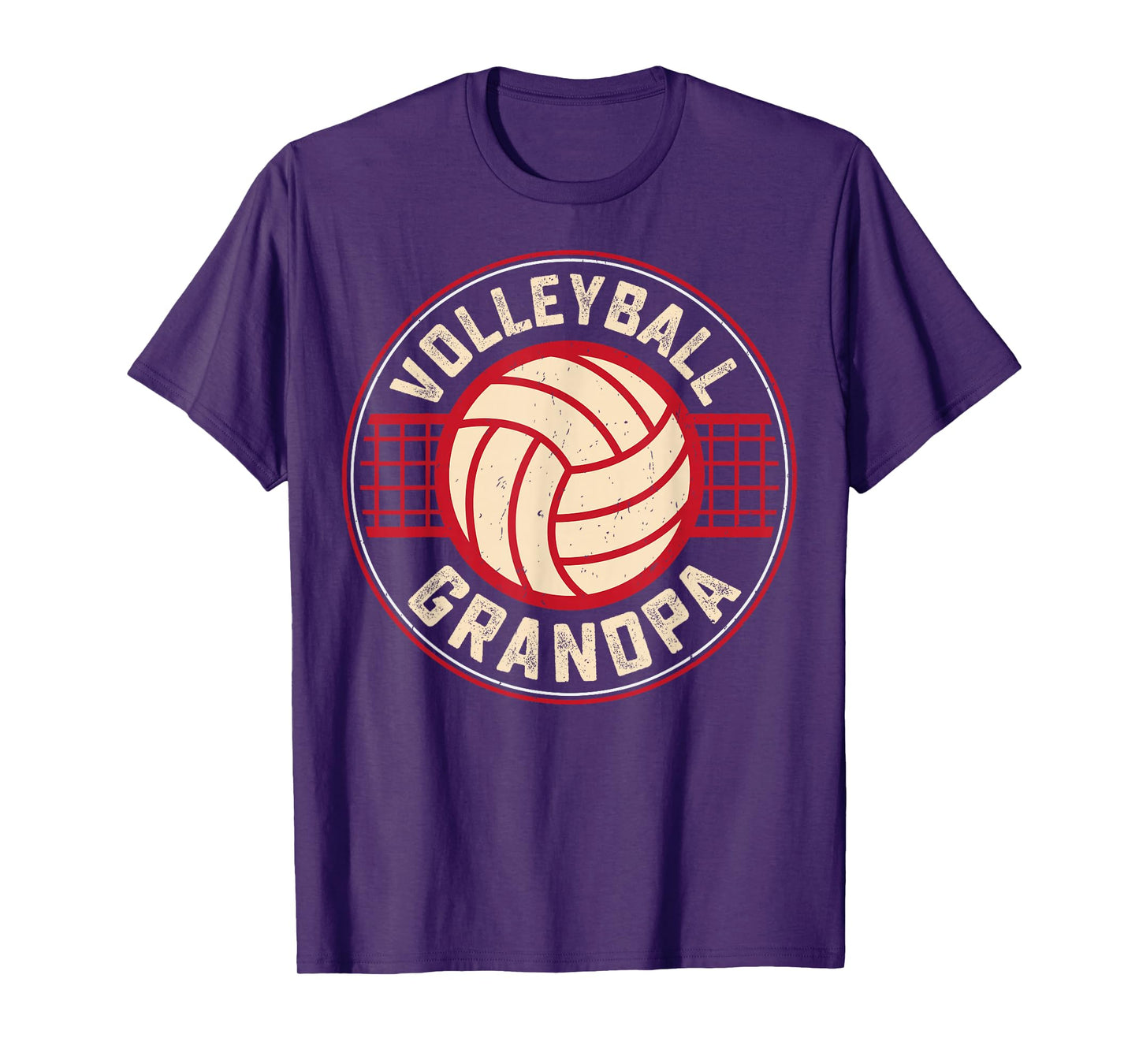 Volleyball Grandpa Fathers Day Volleyball Lover Grandfather T-Shirt