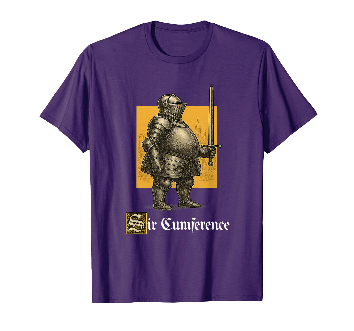 Sir Cumference Funny Unhinged Gen Z Brainrot Medieval Meme T-Shirt