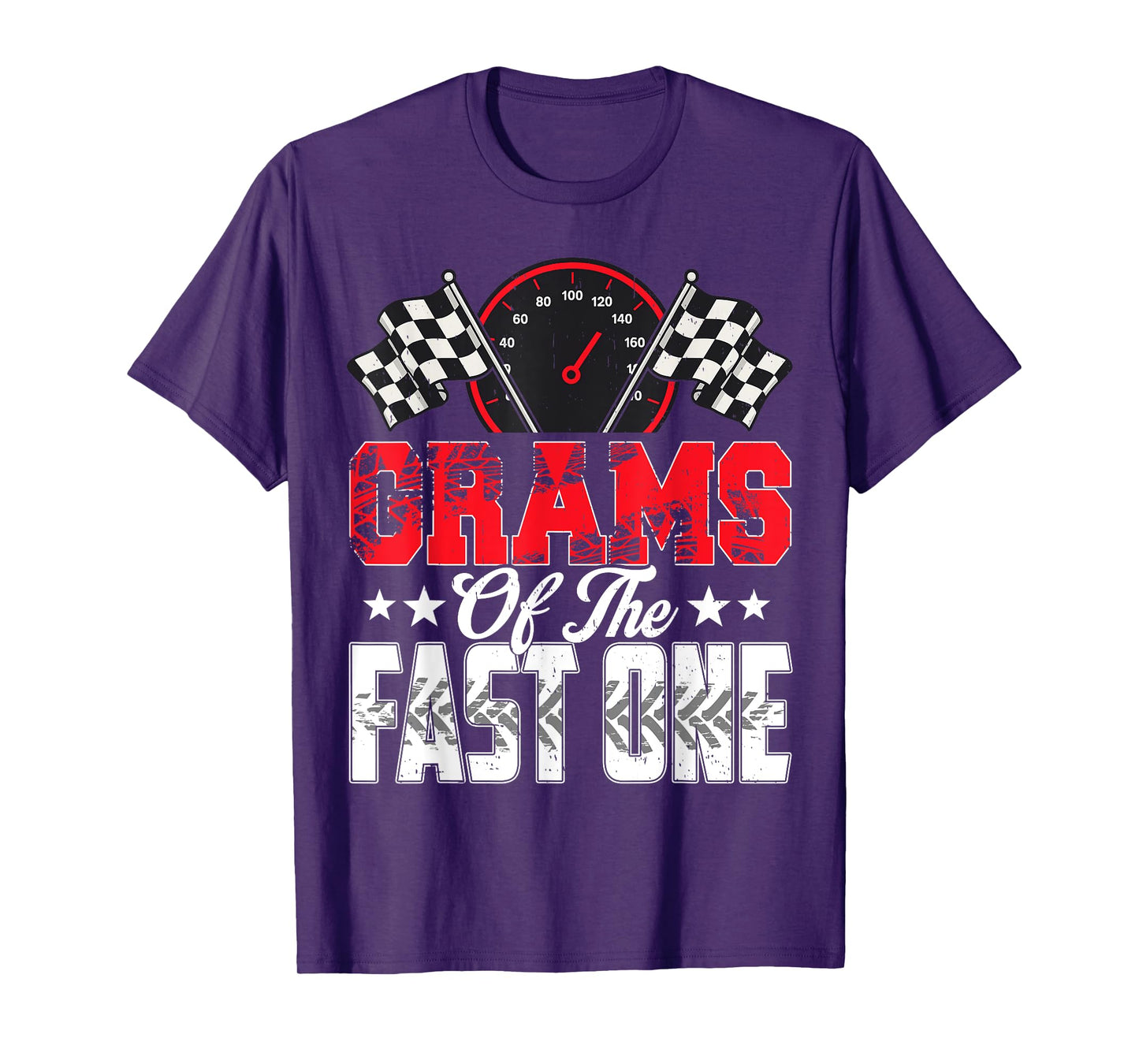 Grams of The Fast One Birthday 1st Race Car Family T-Shirt