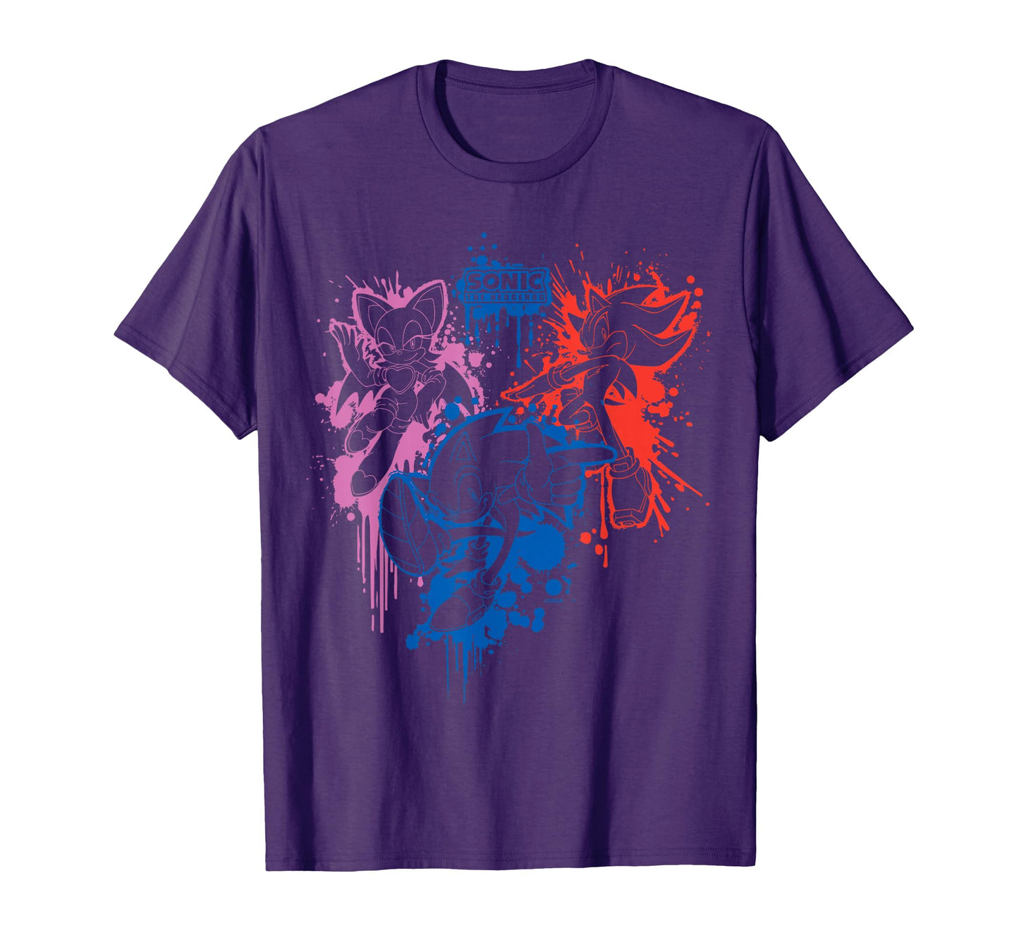 Sonic the Hedgehog - Spray Paint (Rouge, Sonic, Shadow) T-Shirt