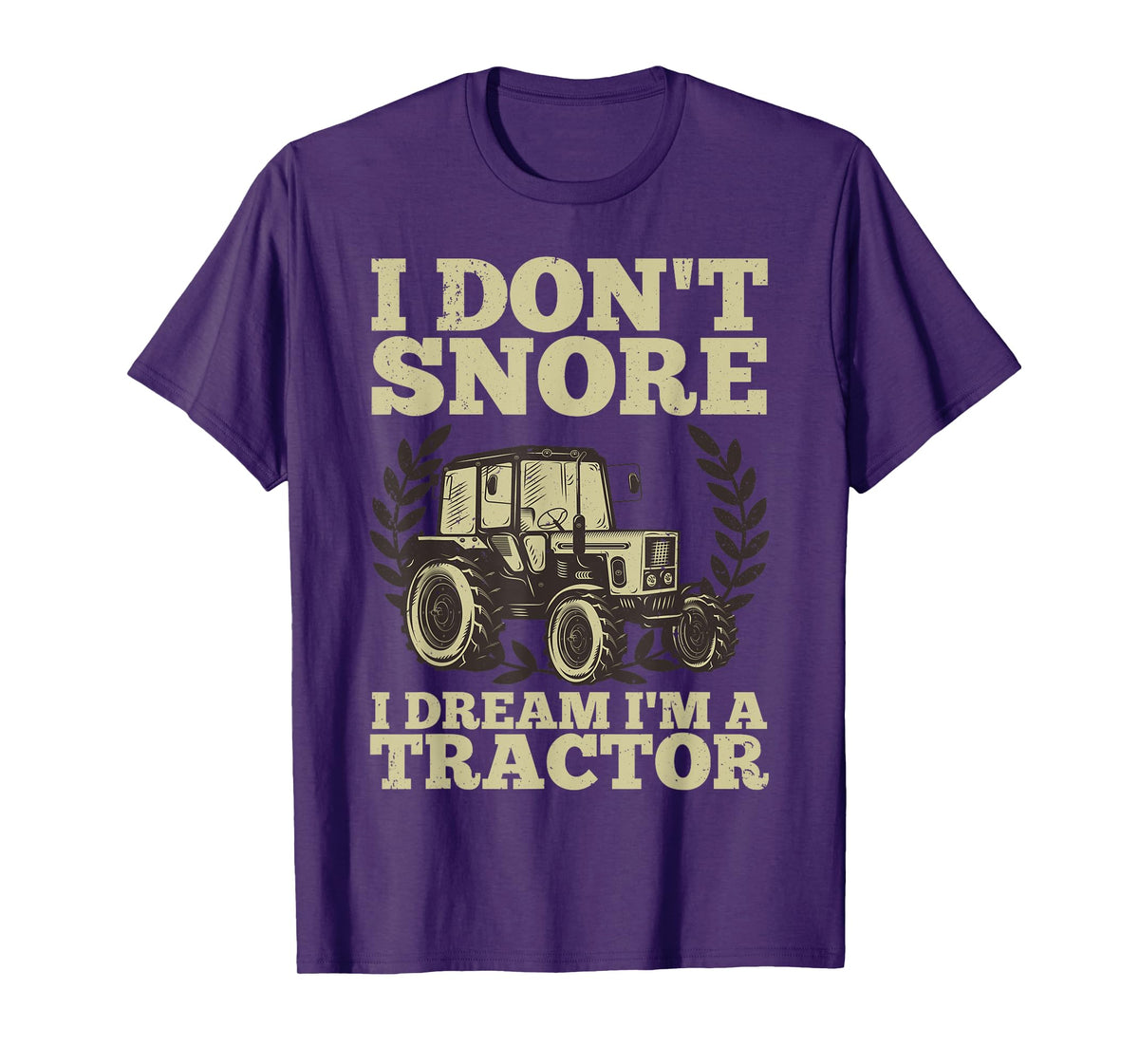 Cute Tractor For Men Dad Kids Agriculture Farmer Snore Truck T-Shirt