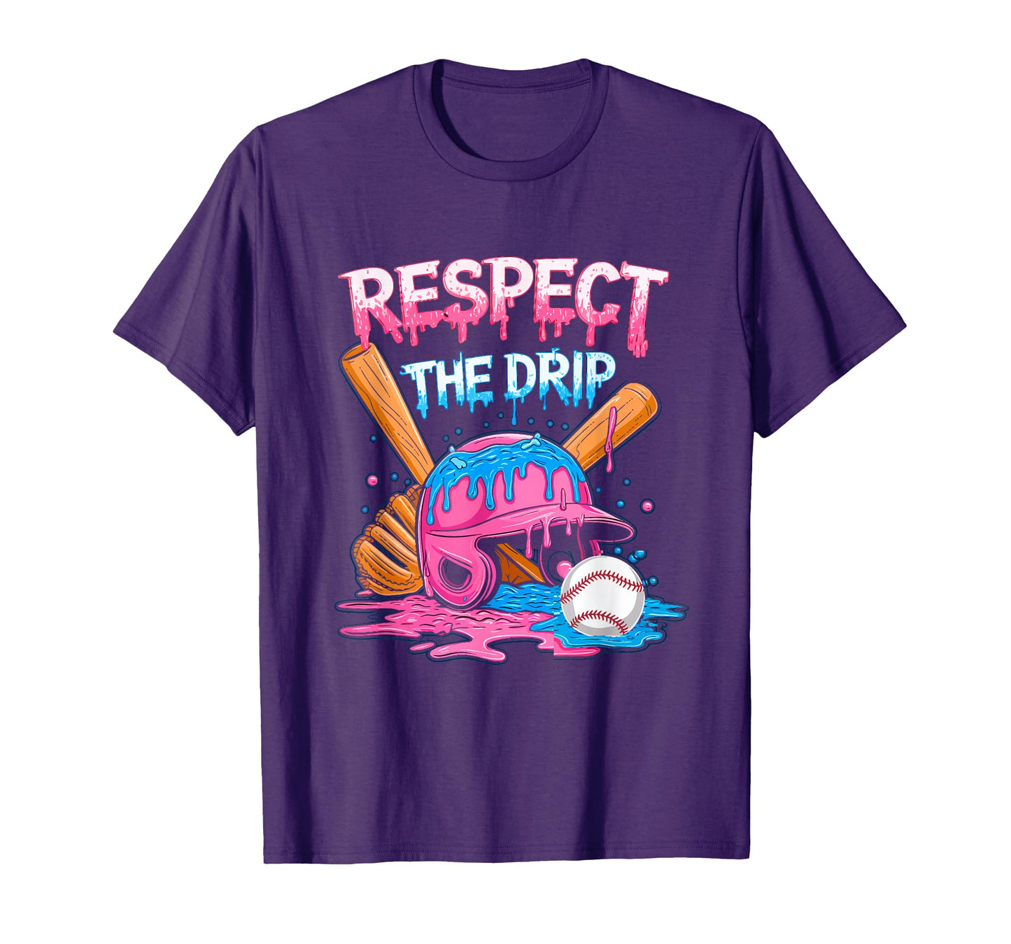 Respect The Drip Baseball Drip Boys Ice Cream Drip Youth T-Shirt