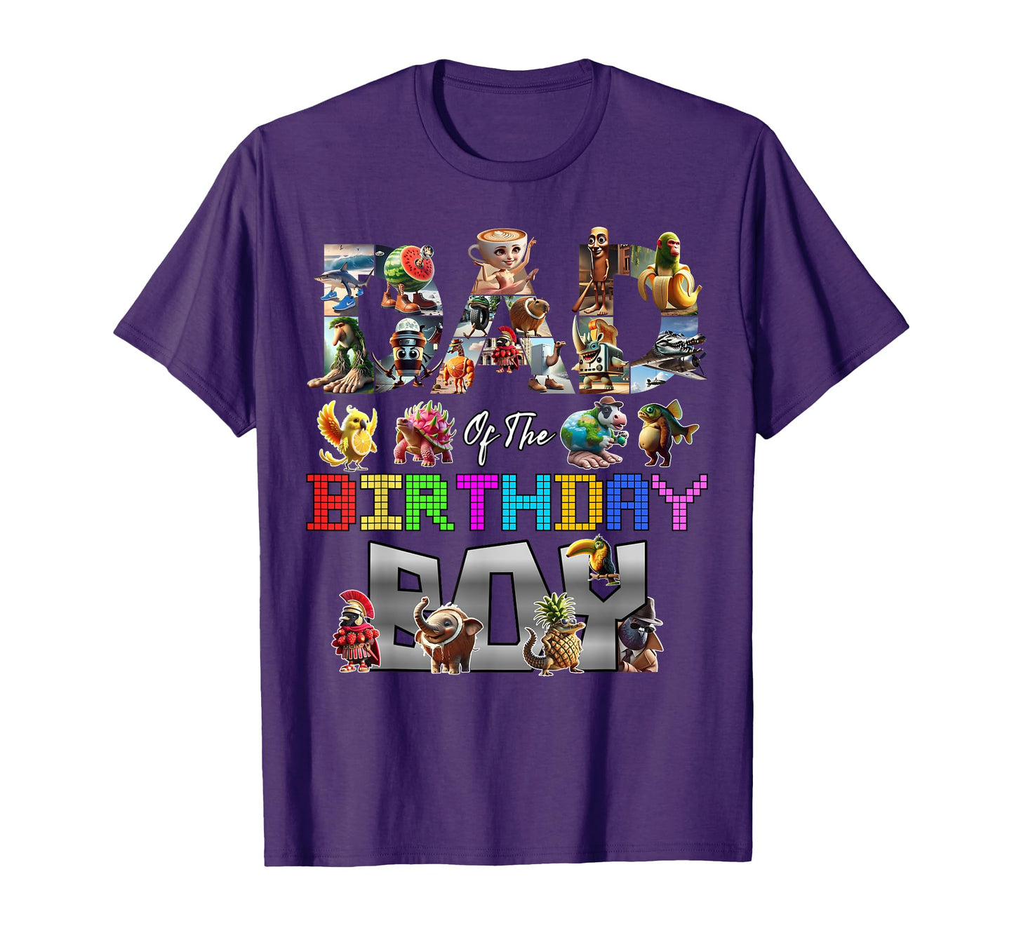 Dad Of The Birthday Boy Italian Brainrot Meme Party Funny T-Shirt