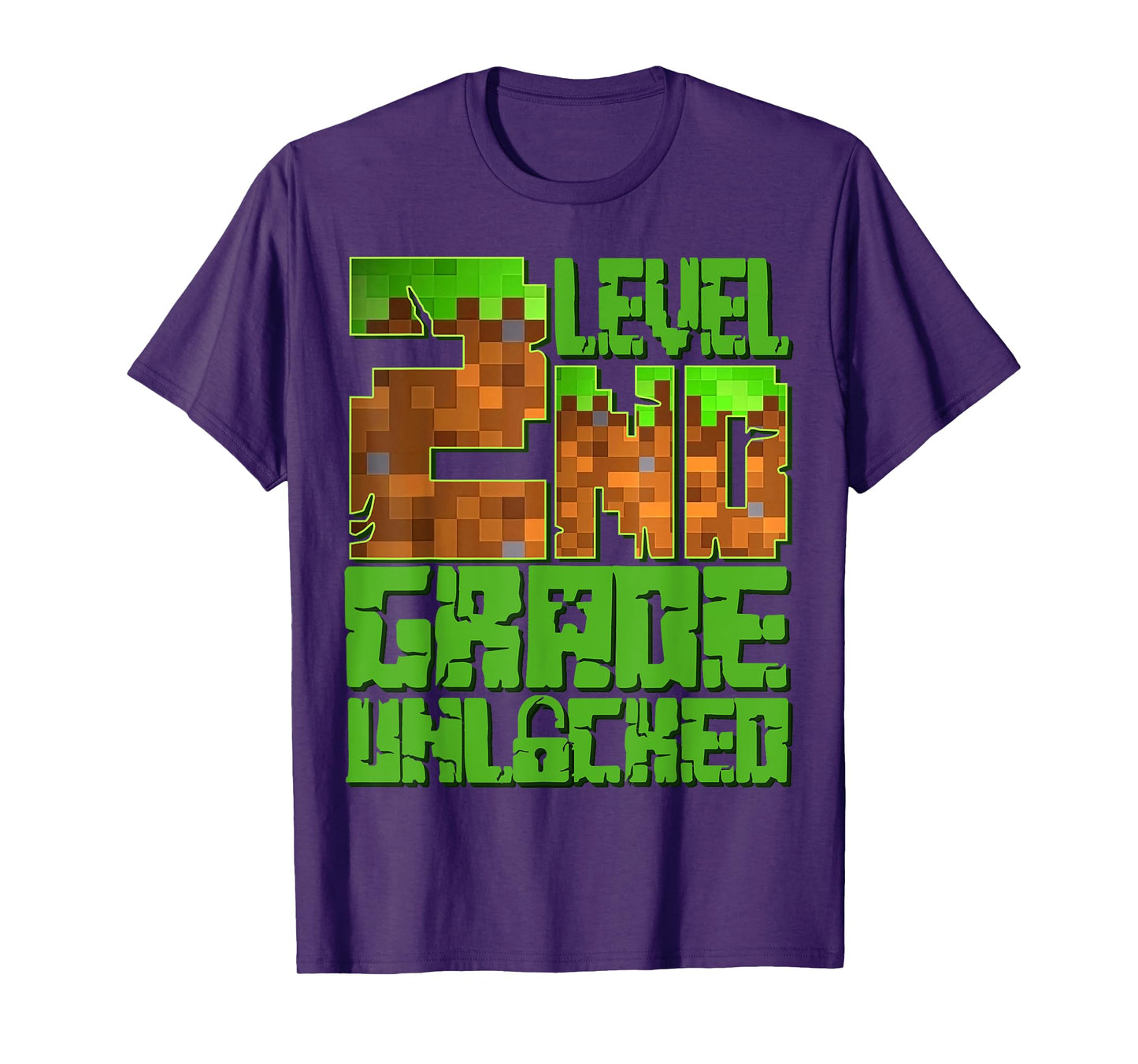 Level 2nd Grade Unlocked Game Pixel Kids Boy Back To School T-Shirt