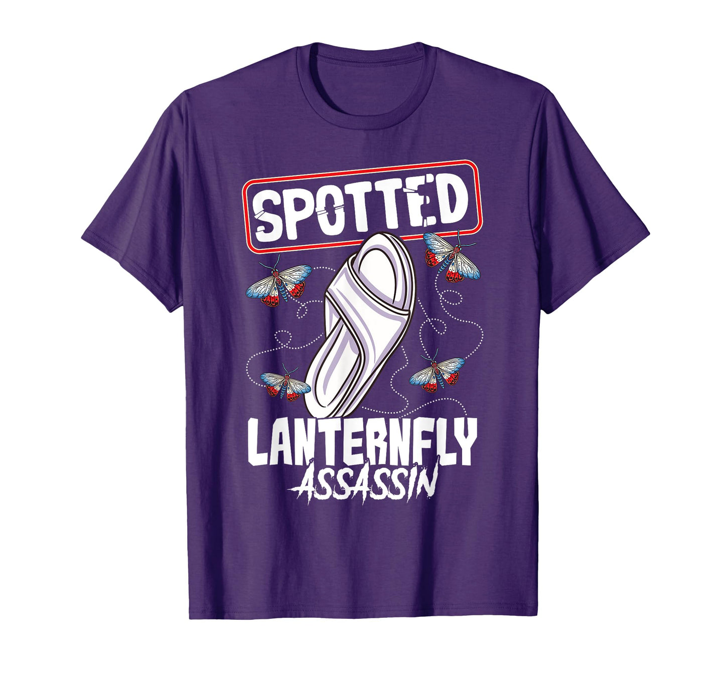Spotted Lanternfly Trap Assassin Ninja Warrior Lantern Fly T-Shirt