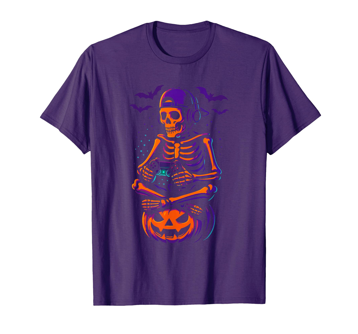 Gamer Halloween – Video Game Skeleton with Controller T-Shirt