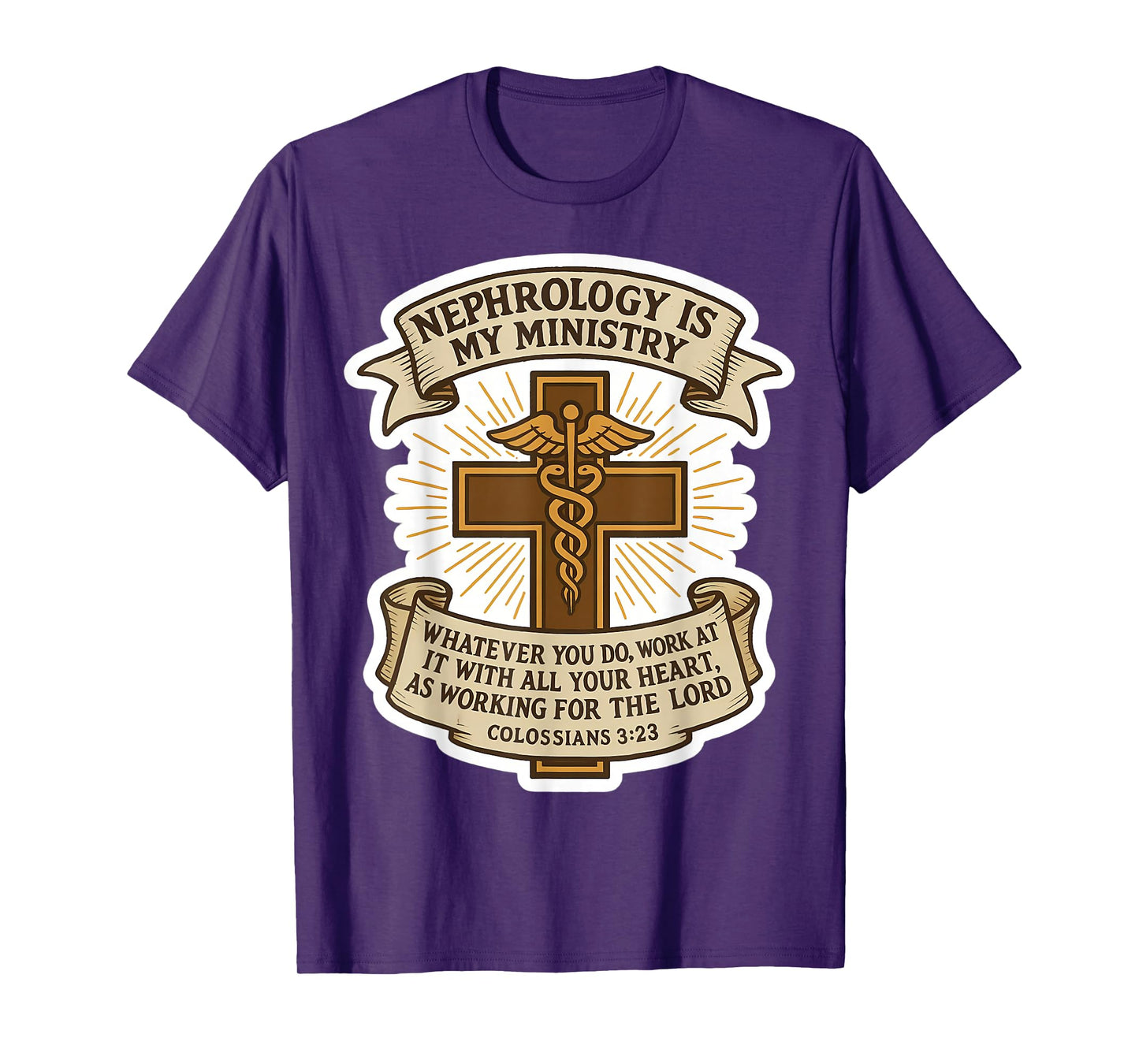 Christian Nephrologist Nephrology is My Ministry Kidney MD T-Shirt
