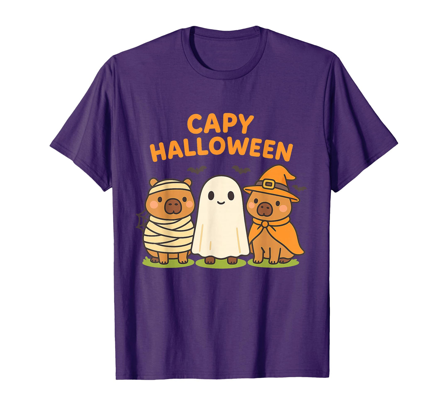 Capy Halloween Boys Girls Cute Capybara Halloween Costume T-Shirt