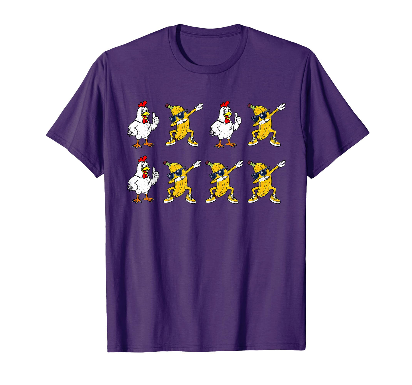 Chicken Banana Dance Dab Funny Dance Meme Kids Men Women T-Shirt