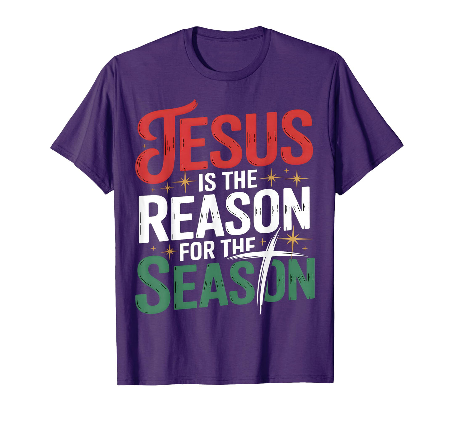 Jesus is The Reason for The Season Christian Christmas T-Shirt