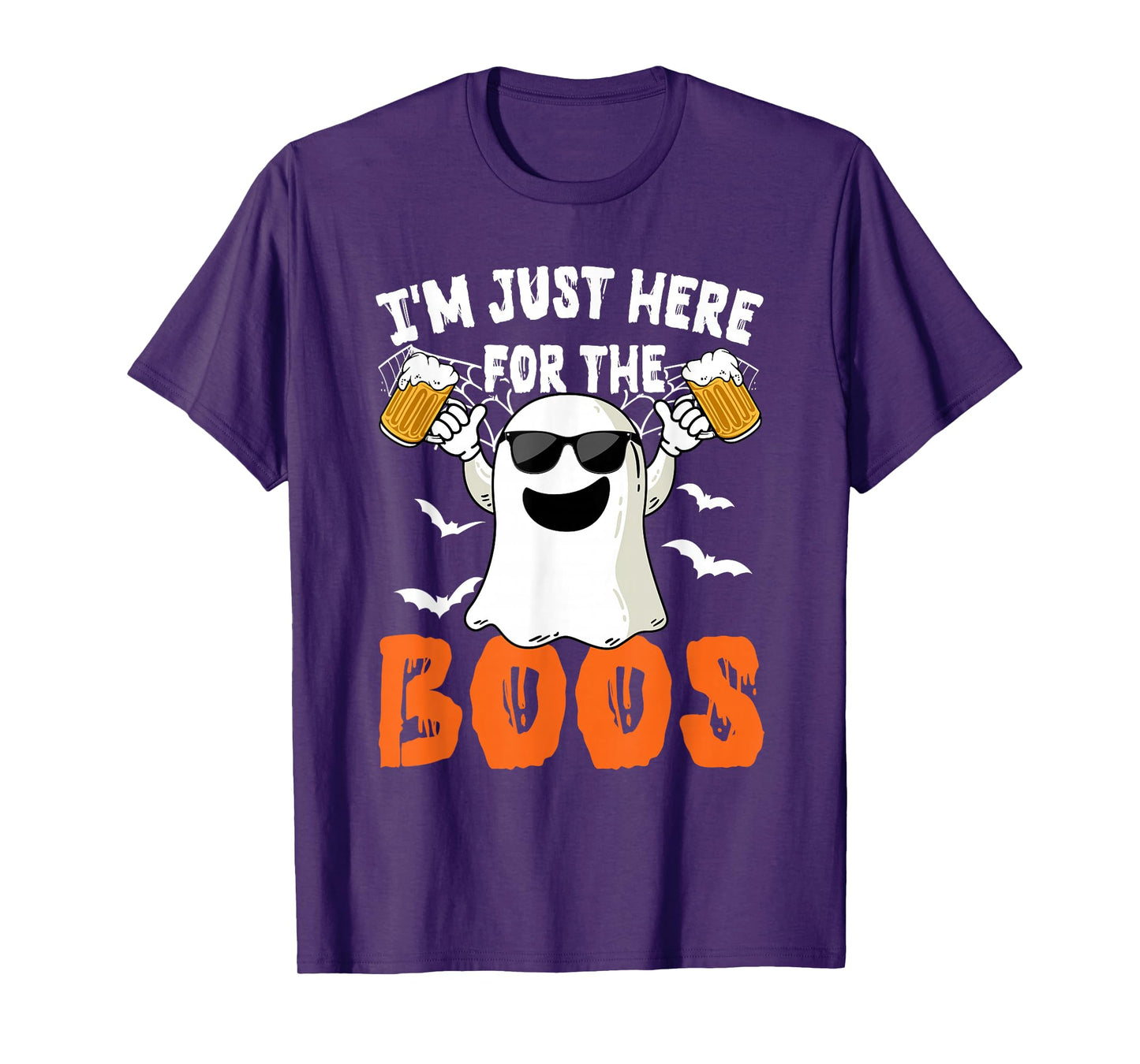I'm Just Here For The Boos Cute Ghost Halloween Costume T-Shirt