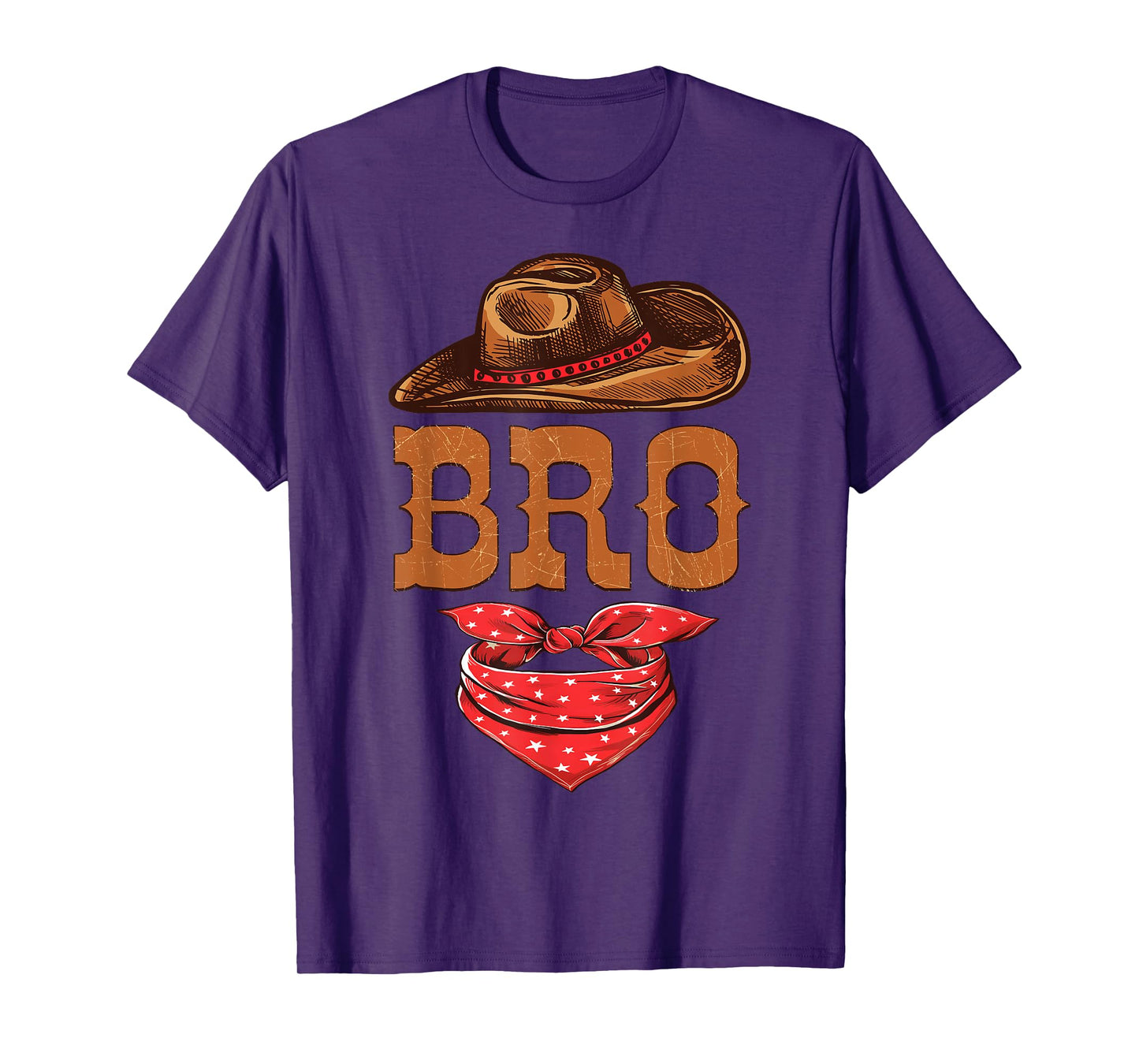 Bro Brother Western Birthday Cowboy Cowgirl Family Matching T-Shirt