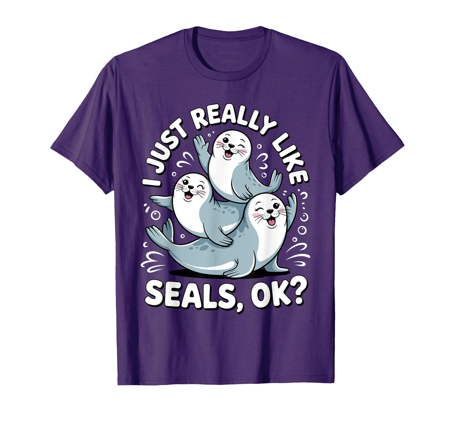 Cute Seal Design for Men Women Kids Ocean Animal Seal Lovers T-Shirt