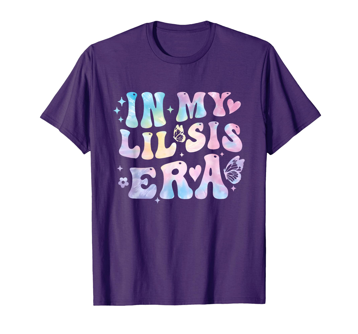 Groovy In My Lil Sis Era Retro Tie Dye Sister Toddler Kids T-Shirt