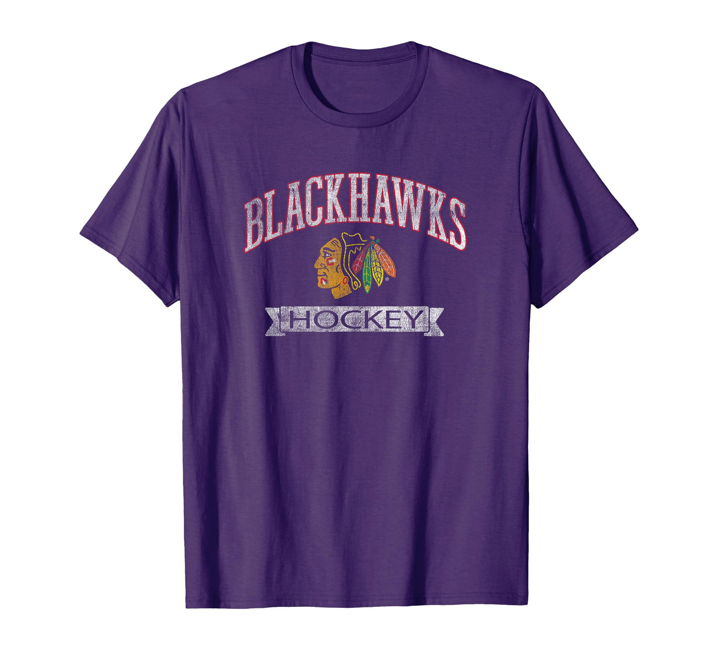 Chicago Blackhawks Vintage Hockey Black Officially Licensed T-Shirt