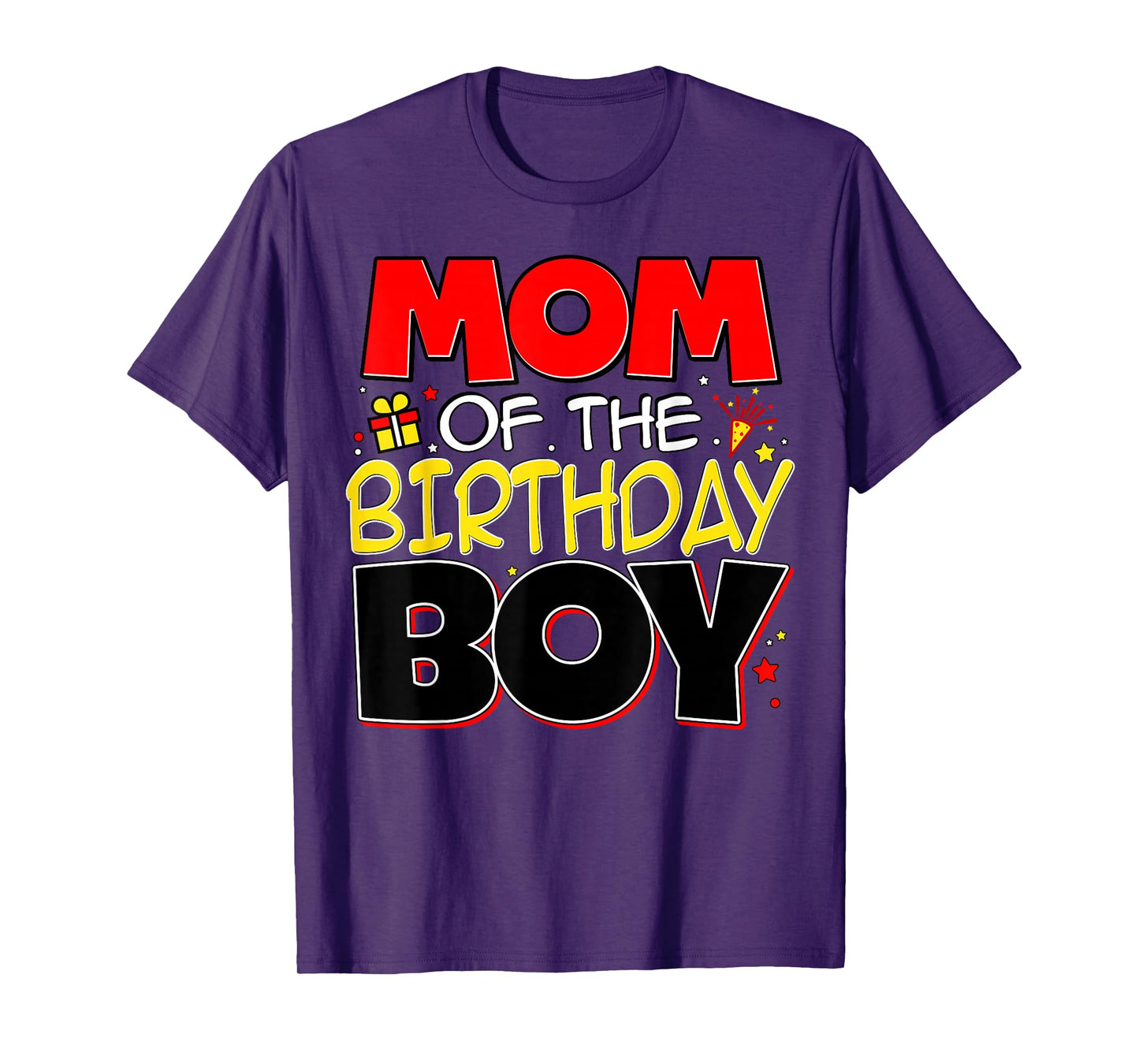 Mom Of The Birthday Boy Family Party Birthday Outfit T-Shirt