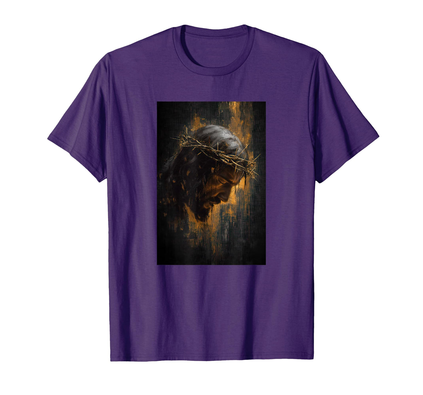 Face of Jesus Man of Sorrows Crowned in Thorns Faith T-Shirt