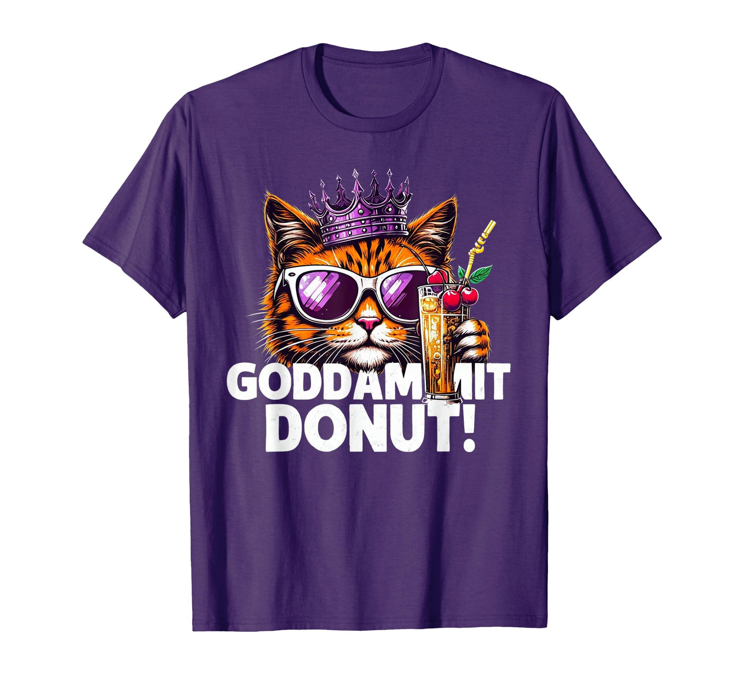 Donut Princess Cat Meme Tee – Kawaii Funny Cartoon Style T-Shirt