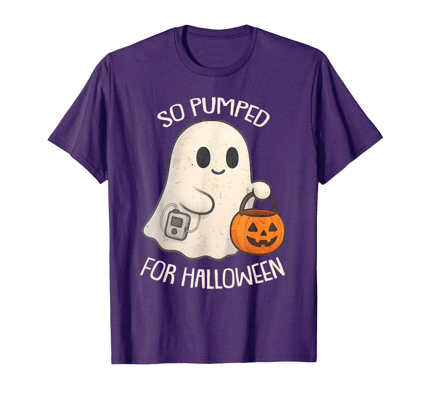 So Pumped for Halloween Cute Boo Ghost Diabetes Awareness T-Shirt