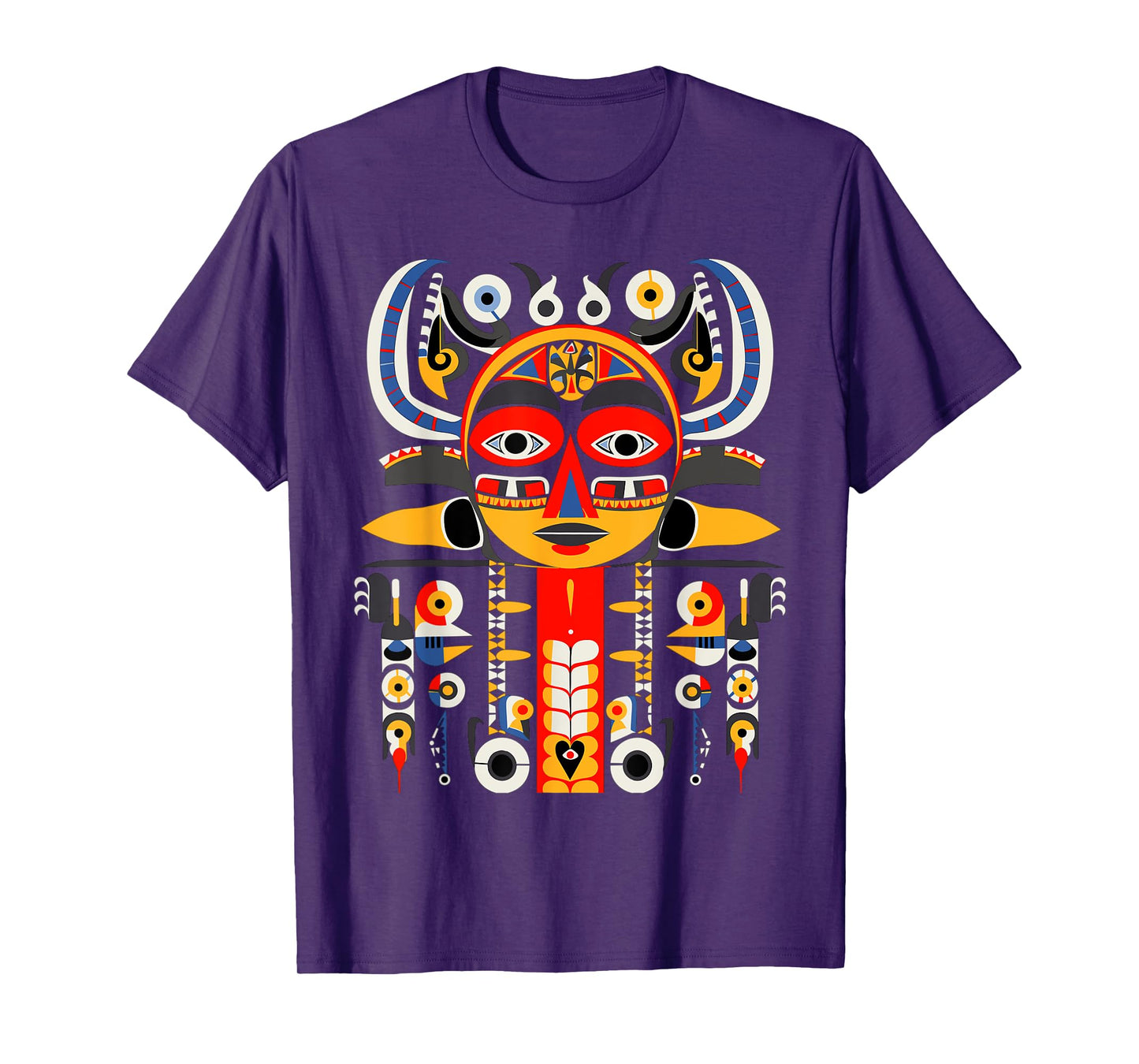 Totem Pole in Pacific Northwest Coastal Art Style T-Shirt