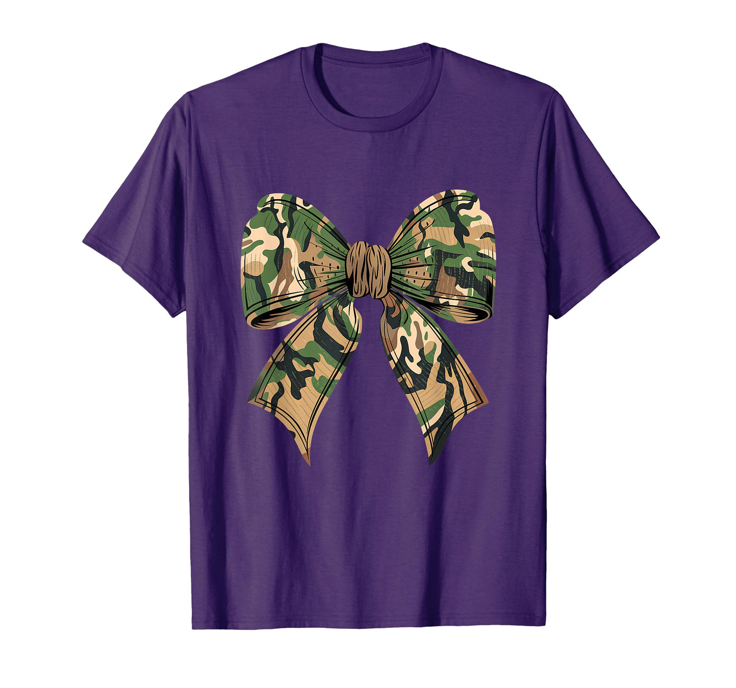 Camo Coquette Bow Hunting Camouflage Old Hunter Womens Girls T-Shirt