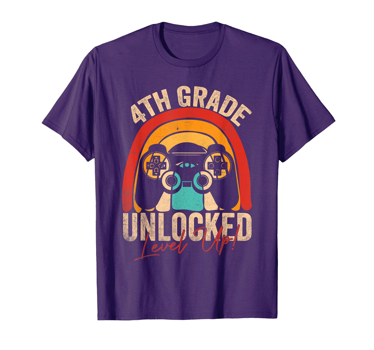 4th Grade Unlocked Level Up Gamer Back To School Fourth T-Shirt