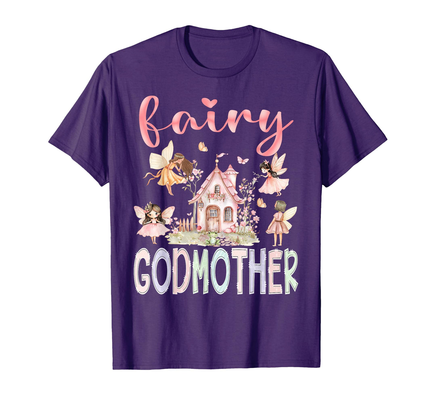 Fairy Godmother Magical Floral Funny Birthday Girl Fairytale T-Shirt