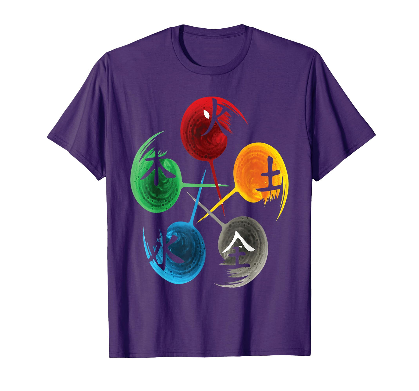 The Five Elements Of Qigong, Tai Chi tshirt Design. T-Shirt